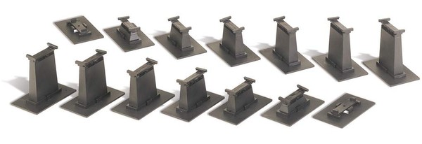 Bachmann ZüGe 14 Pc. E-Z Track Graduated Pier Set (Us Import)-image