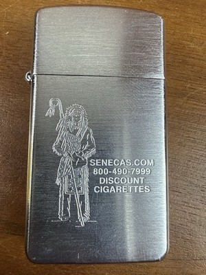 Zippo Senecas Discount Cigarettes Lighter Native American Design Oct 2003