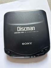 Sony Discman D-143 Portable CD Player Mega Bass Tested Working W/ Battery Option