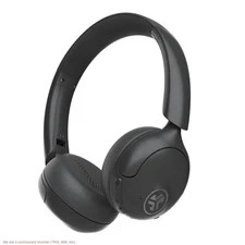 JLab Go Lux Wireless On-Ear Headphones - Graphite: USB-C, Spatial Audio, Adju...