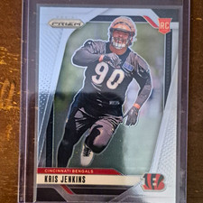 Panini 2024 Prizm Kris Jenkins #364 Rookie Cincinnati Bengals Football Card. rookie card picture
