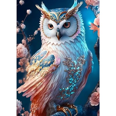 DPHERO 5D Owl Diamond Painting Kits for Adults, 12X16 Inches, USYZ230 