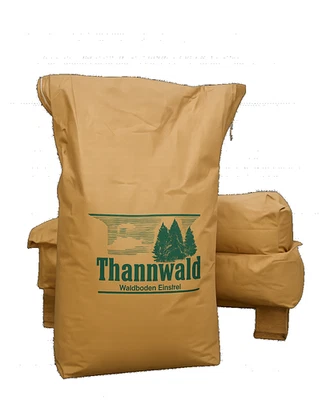 THANNWALD Trockene Waldboden-Einstreu als Nachstreu 2 x 11 kg Sack (circa 120 Liter)
