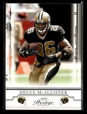 2008 Playoff Prestige #62 Deuce McAllister Card New Orleans Saints