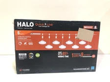 Halo 6 in. 2700K-5000K Select CCT LED Recessed Light Baffle Trim in White 8Pk