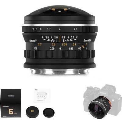 AstrHori 6mm F2.8 Full Frame 220° Ultra-Wide Angle Fisheye Lens For Sony E-mount