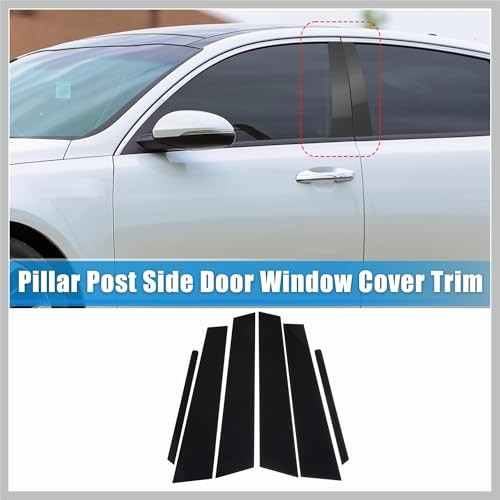 6 Pcs Car Pillar Post Side Door Window Cover Trim for Kia Optima 2011-2015 