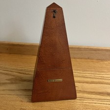 Vintage Seth Thomas Wooden Metronome De Maelzel E873-111 VTG Wind Up Works