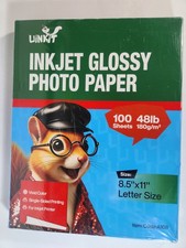 100 Sheets Glossy Inkjet Photo Paper 8.5x11 - Perfect for Brochures and Projects