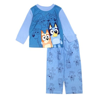 Bluey Toddler Boys' 2-Piece Polyester Sleepwear Pajama Set 2T 3T