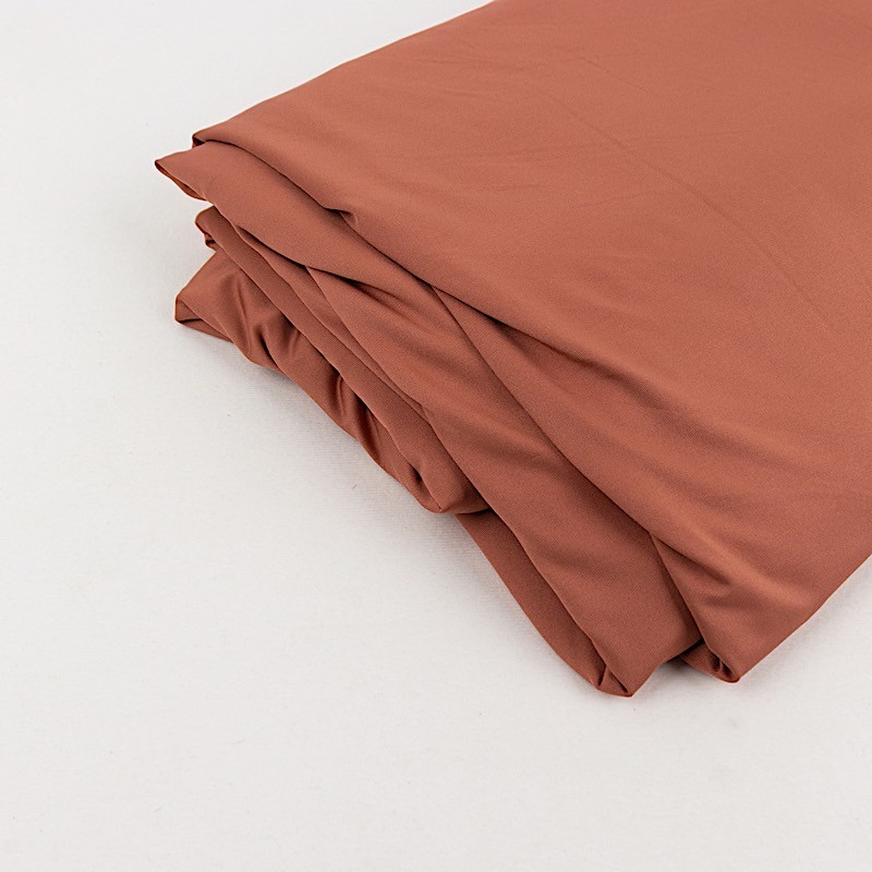 Terracotta 60" x 10 yards 4-Way Stretch Spandex Fabric Bolt Wedding Party Crafts