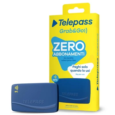 Telepass Grab&Go Dispositivo Senza Canone Fisso Modalità Pay Per Use Attivazione - Immagine 1 di 4