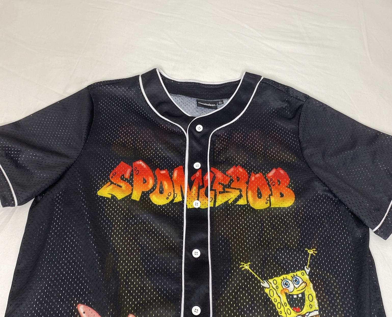 Spongebob SquarePants Baseball Button Up Style Je… - image 5