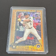 2025 Topps Chrome Logofractor Isaac Collins Gold Refractor Rookie 50/50- Bookend