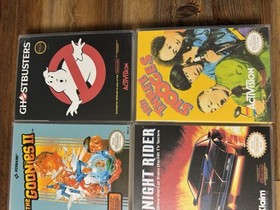 8 Lot NES Custom Game Case Beetlejuice Gilligans Island Ghostbusters + More