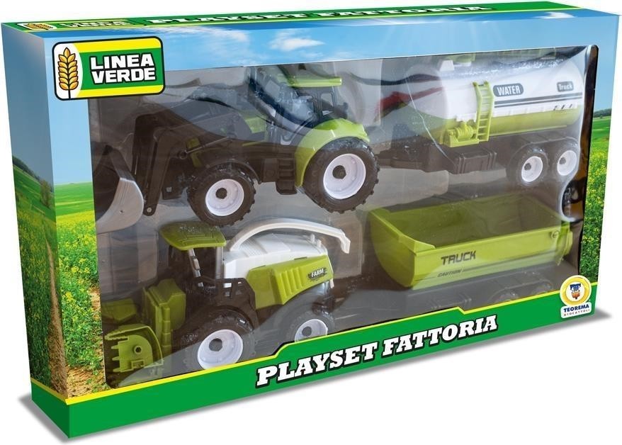 Teorema: Linea Verde - Mietitrebbia E Trattore A Frizione - Window Box -