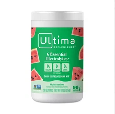 Ultima Replenisher Electrolyte Powder - Watermelon 90 servings x 2-pack
