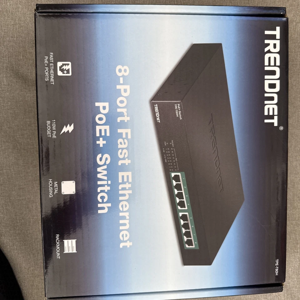 TRENDnet TPE-T80H PoE+ 8-Port Switch - Image 2 of 2