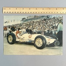 Vtg 1957 Fred Agabashian Bowes Seal Fast Indy...