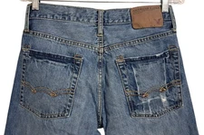 American Eagle Distressed Jeans Mens Size 28/30 Bootcut Blue Denim Y2K