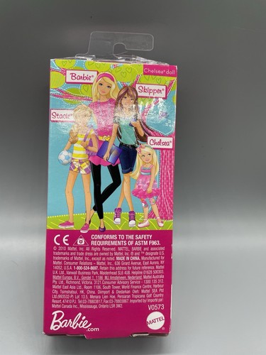 2010 Barbie Chelsea Doll with Pet white cat blonde hair in box wear - Picture 4 of 5