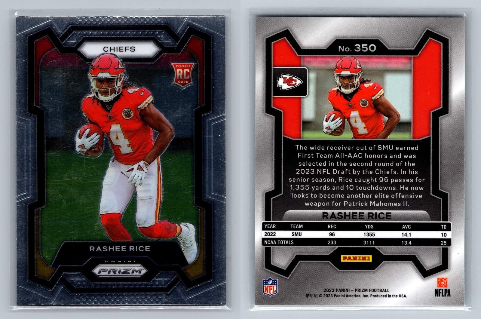 2023 Panini Prizm #350 Rashee Rice