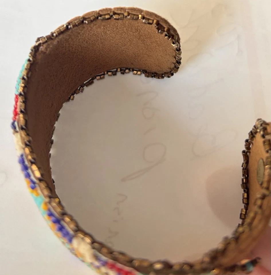 Free Spirit by Heidi Kummli Bead Embroidery Artist ~ Seed Bead Cuff Bracelet - Image 4 of 4