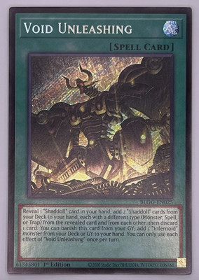 Void Unleashing - BLGG-EN025 - Secret Rare - Glorious Gallery - NM/M