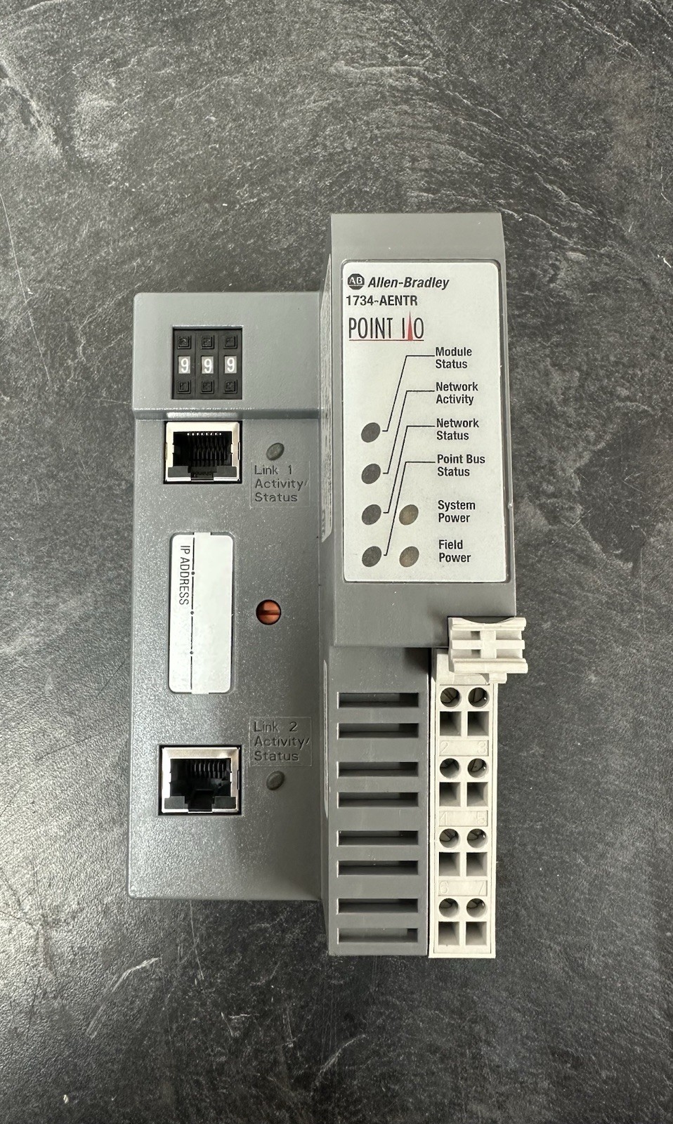 Allen-Bradley 1734-AENTR Series C POINT I/O PLC Digital Module EtherNet/IP New
