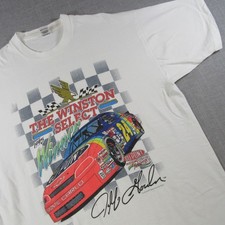Vintage 1995 Jeff Gordon Winston Select Winner NASCAR T Shirt 2XL XXL Made USA