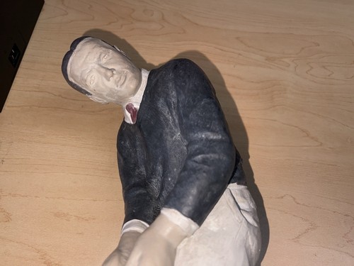 1983 Austin Products Clay Sculpture Golfer Signed "DeGroot" - Picture 8 of 8