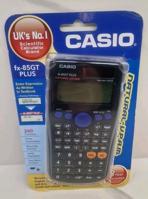 Casio FX-85GT Plus Natural - V.P.A.M Dual Fuel Wissenschaftlicher Taschenrechner - Grau / B