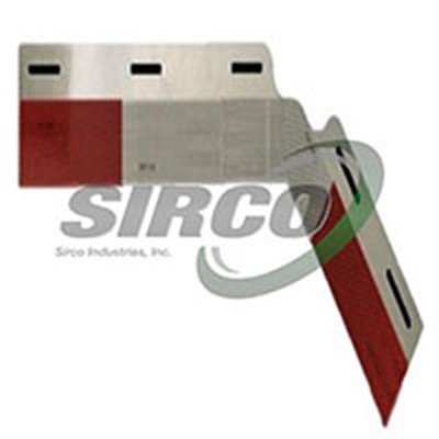 Sirco MFCP35-2 Mud Flap Plate   Reflective Conspicuity Panel, Contains 2 Angled