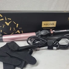 Wavytalk 1" Automatic Rotating Ceramic Curling Iron Pink Dual Voltage 430°F