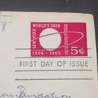 1964-65 New York World's Fair First Day Cover 5¢ US Postage Stamp World's Fairs — photo 2
