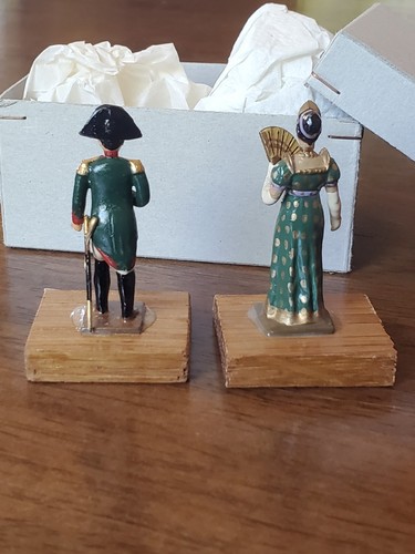 Cbg Mignot: French Napoleonic Figures Toy Soldiers Pair Napoleon And Josephine - Picture 5 of 9
