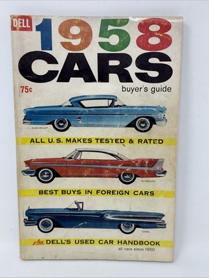 1958 Cars Buyer's Guide Dell Domestic Foreign Models Handbook New Used Ratings
