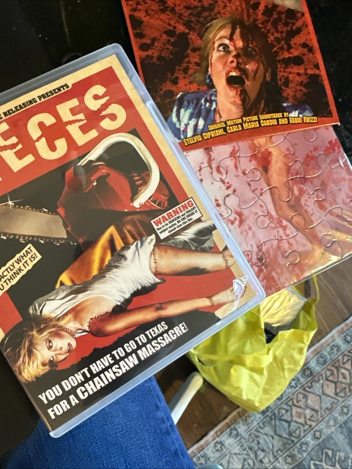Pieces (1982) Blu-ray 3-Disc Set Grindhouse Releasing - Image 2 of 3