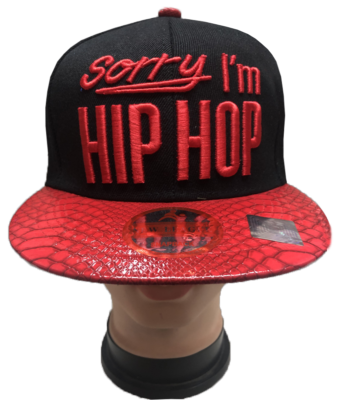SORRY I'M HIP HOP 3D Embroidered Snapback Cap Adjustable Baseball