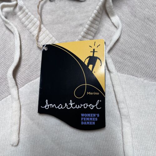 NWT Smartwool Merino Wool Sweater Women's Medium Palisade Hoody Tan Mid layer - Picture 3 of 17