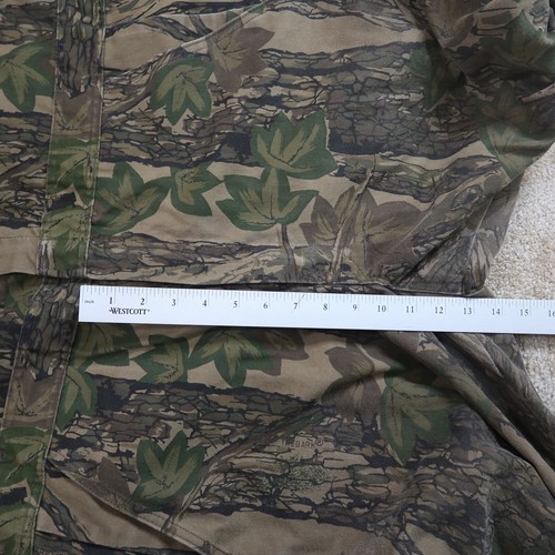 Vintage Winchester Coveralls Mens Large Green Camo Treebark Hunt Outdoor - Picture 15 of 16