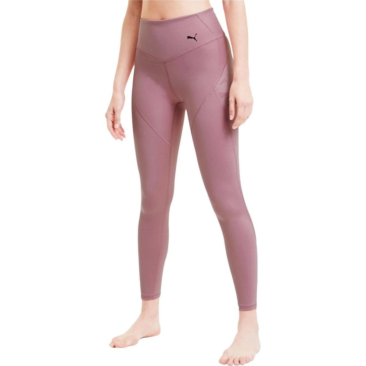 Puma Studio Porcelain Womens Long Running Tights Pink eBay