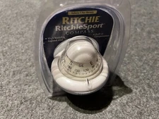 Ritchie X-10 Sport Bracket Mounted Compass Small White Card is ~5 cms 12v Light
