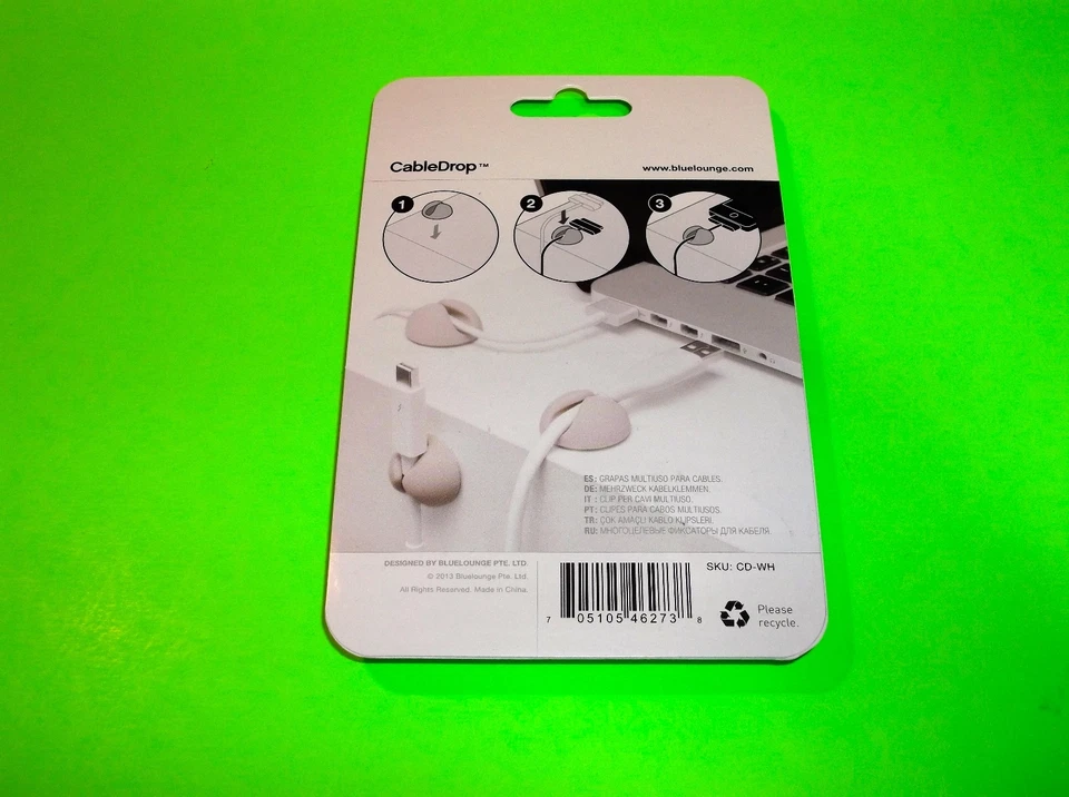 BLUE LOUNGE CABLE DROP CABLE CLIPS FOR APPLE IMAC MAC MINI MACBOOK IPAD AIR - Image 2 of 2