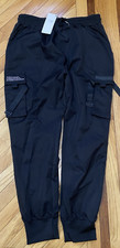Niepce Inc STREET WEAR Men  s Streetwear Cargo Jogger Pants Black Size XL