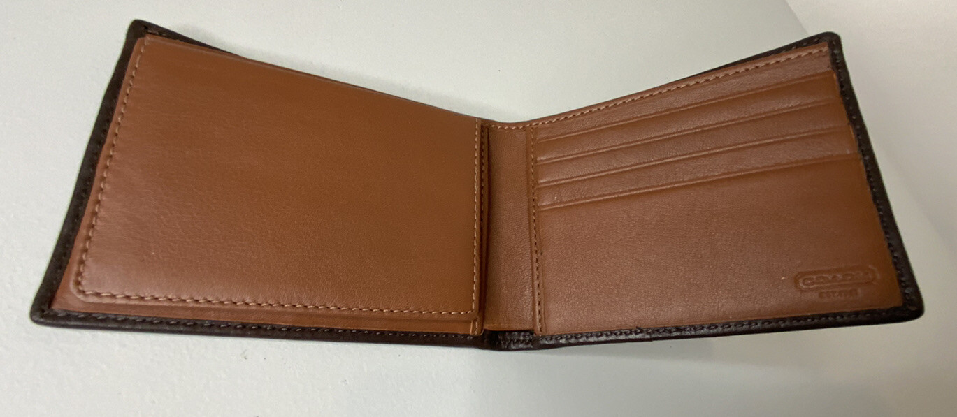 Coach Heritage Men’s Leather Passcase ID Wallet F743… Gem