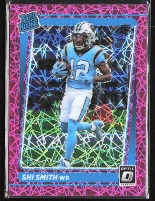 2021 Panini Donruss Optic Shi Smith Pink Velocity Prizm Rookie /79 #292 Panthers