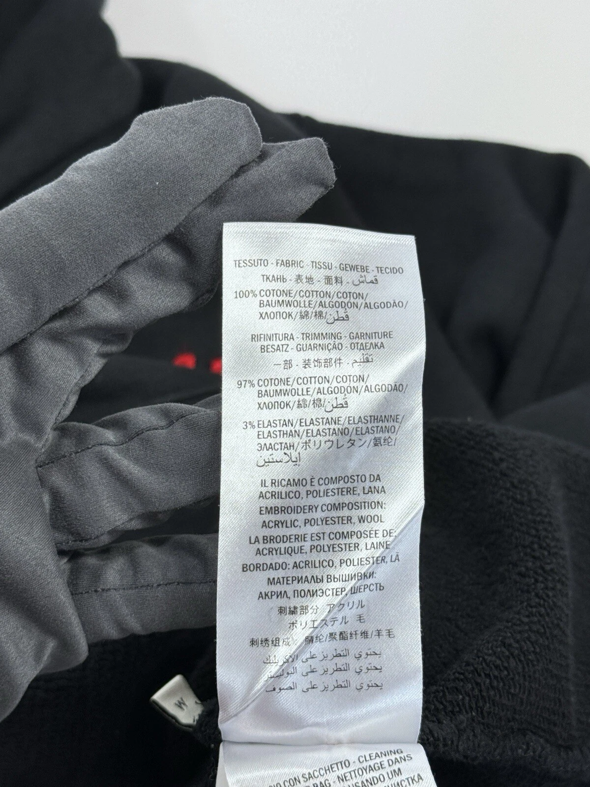 Gucci Felpa con cappuccio ricamata Blind For Love taglia:M