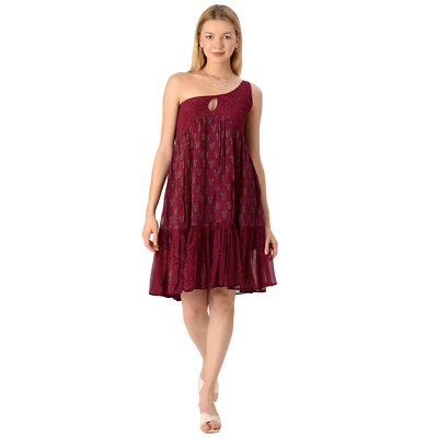 Limited Edition Sanskriti India Purple Midi Dress Pure Georgette Silk Free  Size | eBay