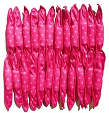 NEW: Set Of 40 Soft, Heatless Hair Rollers, Red In Color